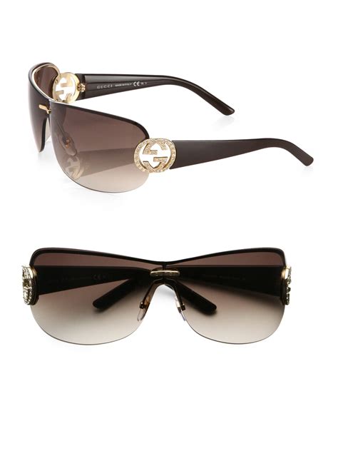 gucci sunglasses gold brown|Gucci brown sunglasses women.